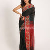 Black Handloom Cotton Tangail Saree angoshobha