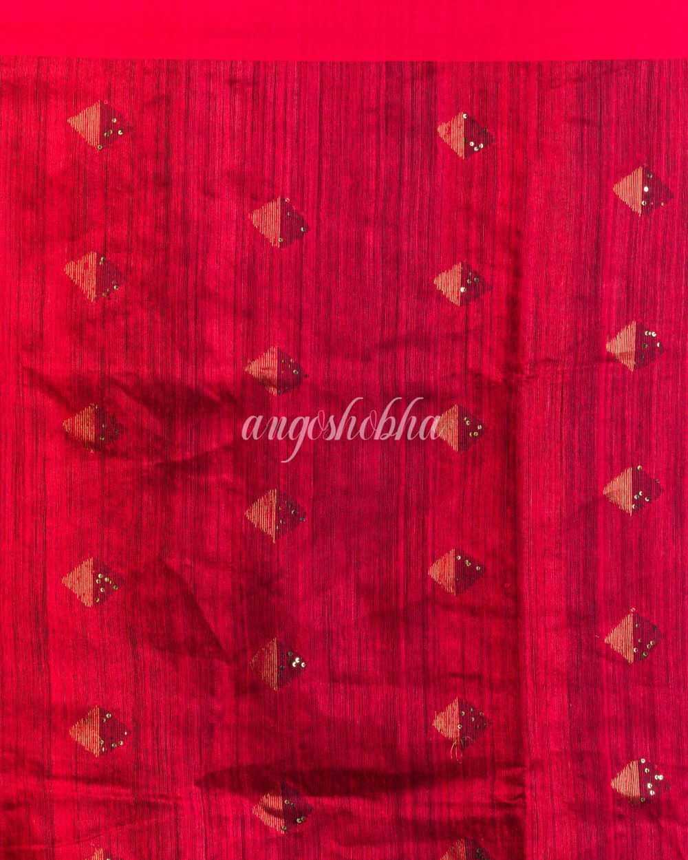 Black Handwoven Matka Silk Saree angoshobha