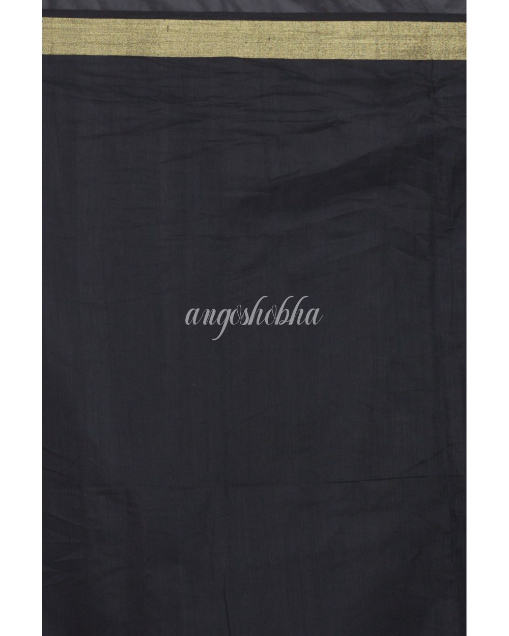 Blue Handloom Blended Cotton Saree angoshobha