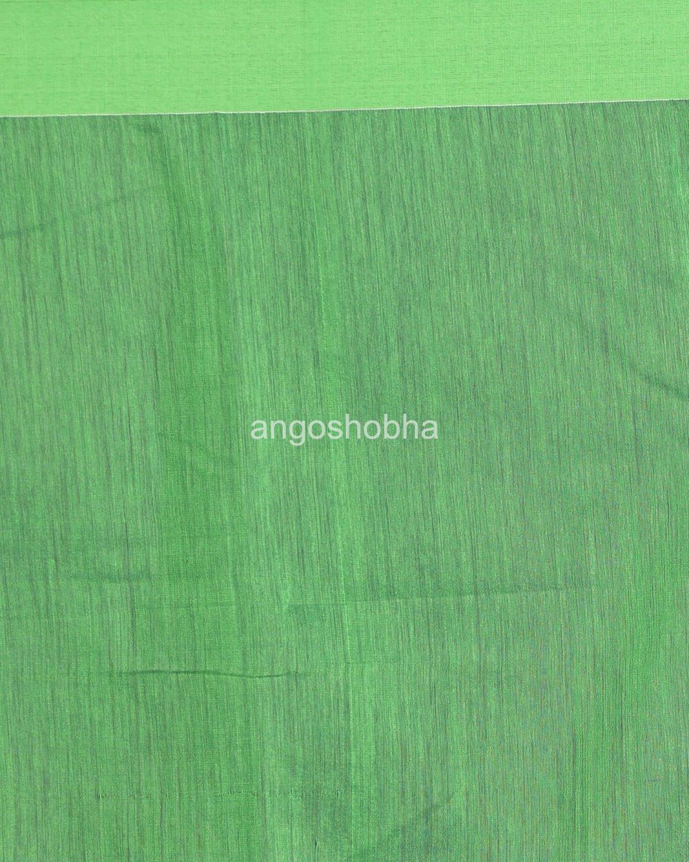 Blue Handloom Blended Cotton Saree angoshobha