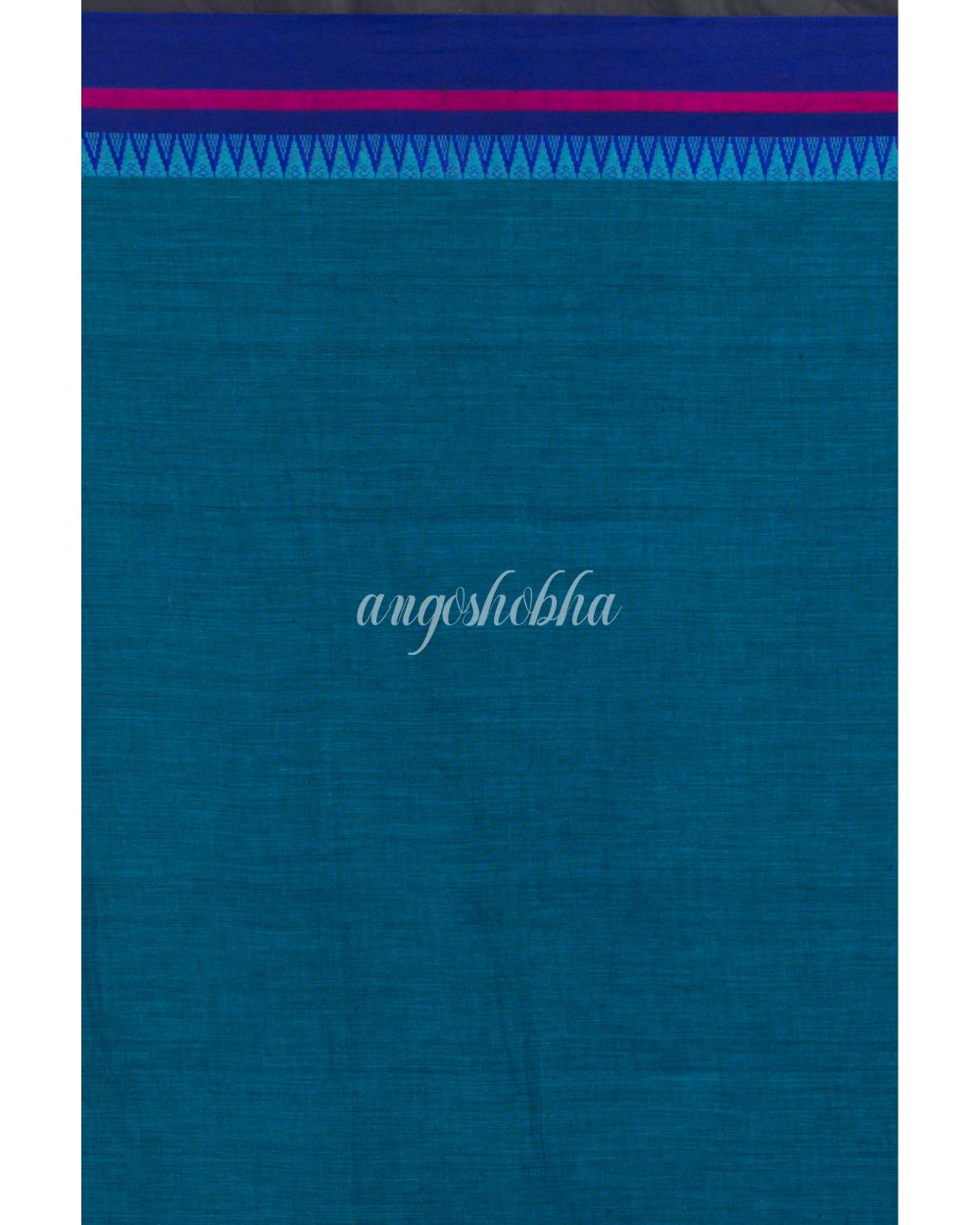 Blue Handloom Cotton Saree angoshobha