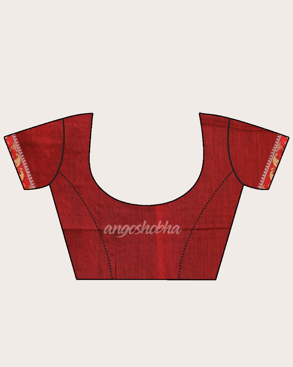 Blue Handloom Cotton Tangail Saree angoshobha