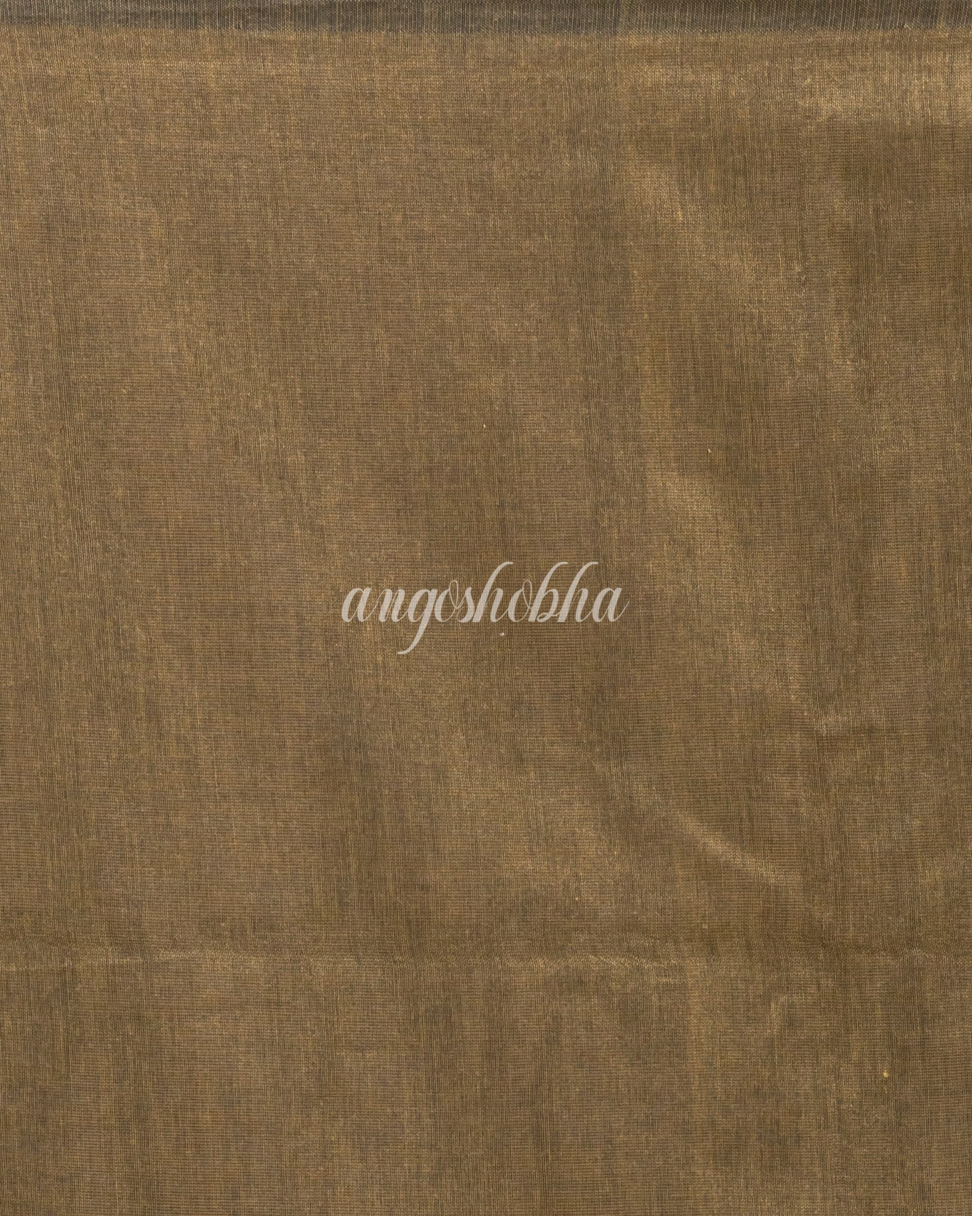 Blue handloom bengal cotton saree angoshobha