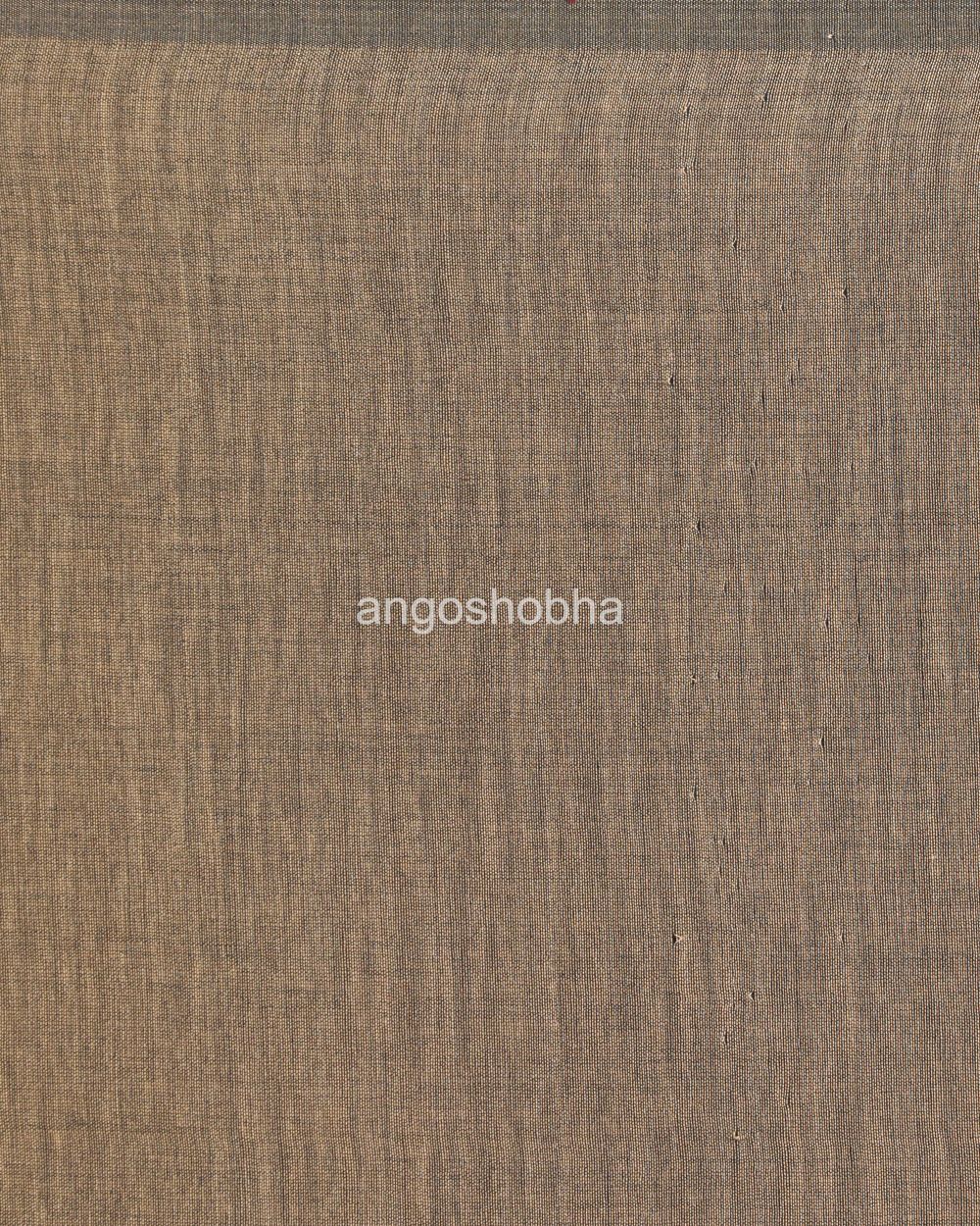 Blue handspan cotton handwoven saree angoshobha