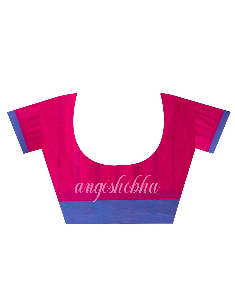 Bright Pink Cotton Handloom Tangail Saree angoshobha