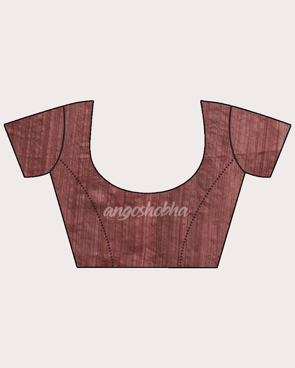 Copper Rose Matka Silk Handloom Traditional  Sequin Jamdani Saree angoshobha