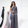Cotton Silk Blue Handloom Tissue Saree angoshobha
