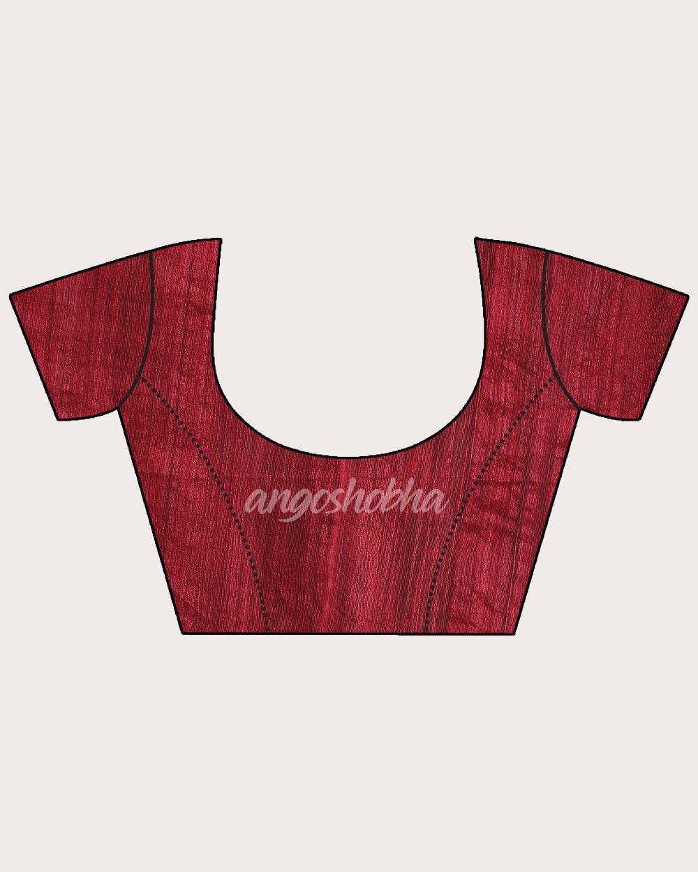 Dark Fuchia Matka Silk Handloom Traditional Sequin Jamdani Saree angoshobha