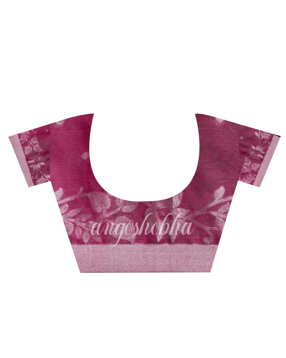 Deep Green Cotton Blend Handloom Tangail Saree angoshobha