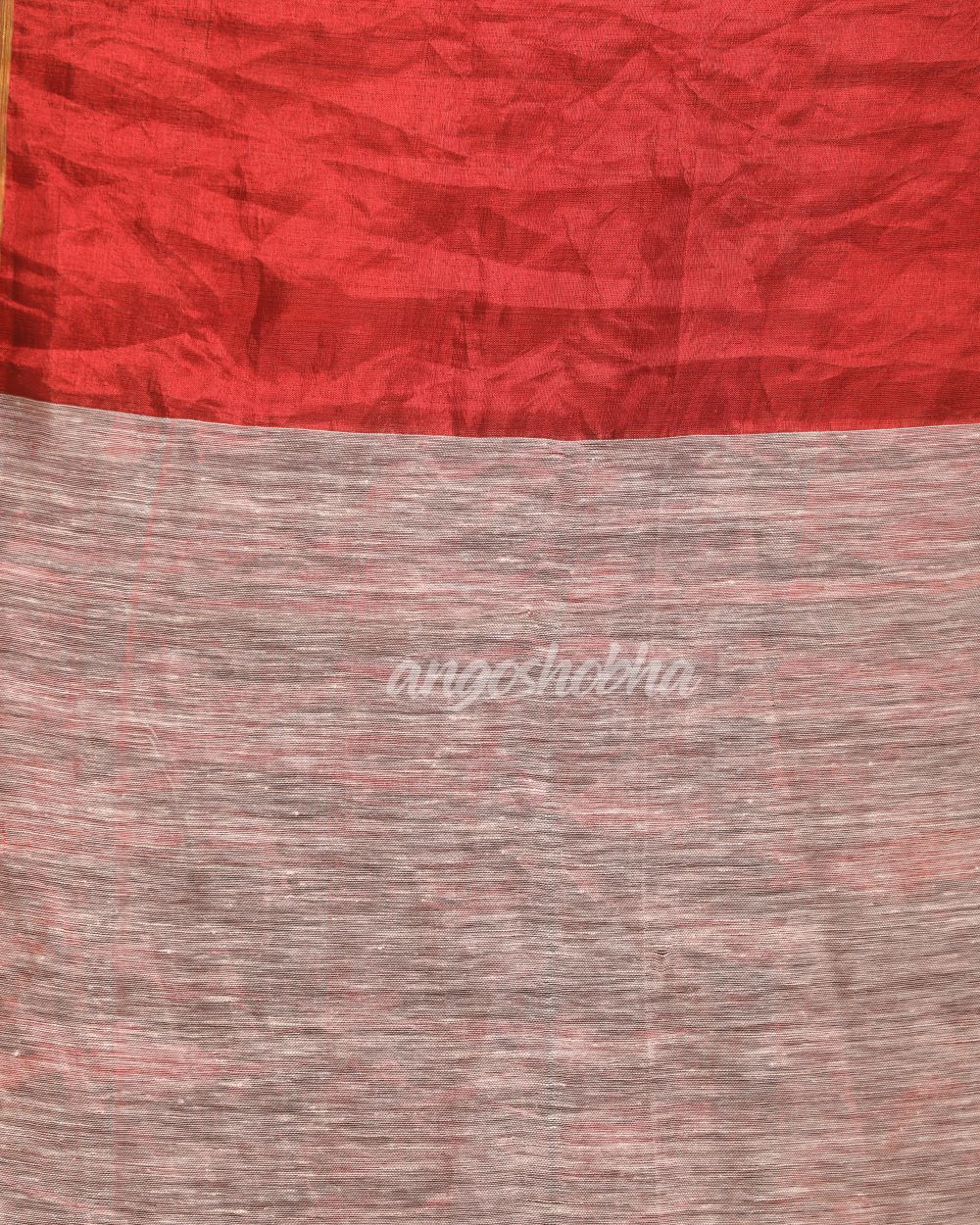 Design Zari Border Lemon Handloom Traditional Linen Saree angoshobha