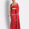 Fire Red Handloom Traditional Cotton Tangail Saree angoshobha