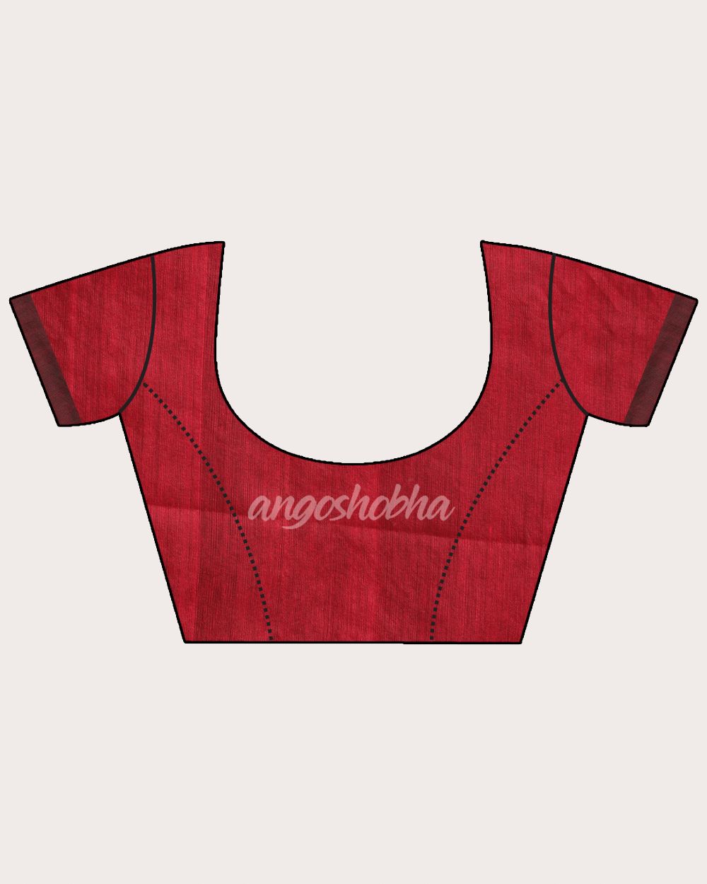 Fuchsia Black Cotton Blend Handloom Tie Dye Jamdani Saree angoshobha