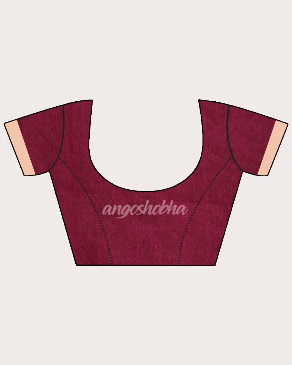 Fuchsia Light Mustard Cotton Blend Handloom Tie Dye Jamdani Saree angoshobha