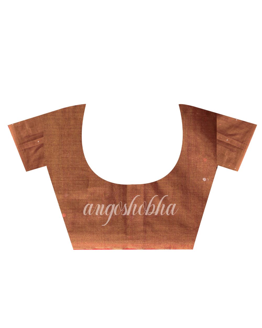 Golden Maroon Art Silk Muslin Handloom Sequin Saree angoshobha