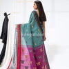 Green Sheen Cotton Blend Jamdani Saree angoshobha