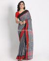 Grey Cotton Handloom Tangail Saree