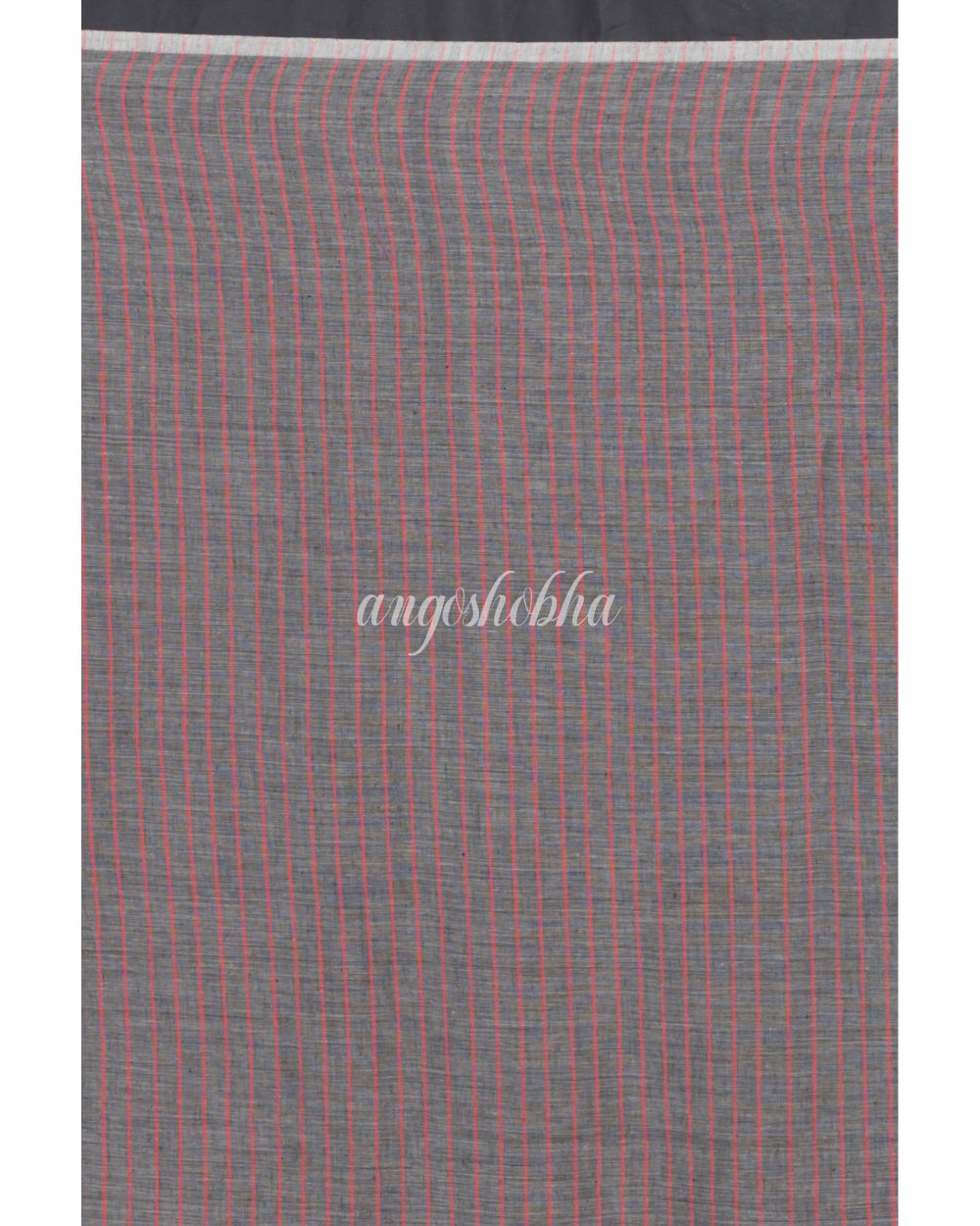 Grey Handloom Cotton Saree angoshobha