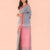 Grey Handwoven Cotton Saree angoshobha