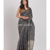 Grey Handwoven Linen Saree angoshobha