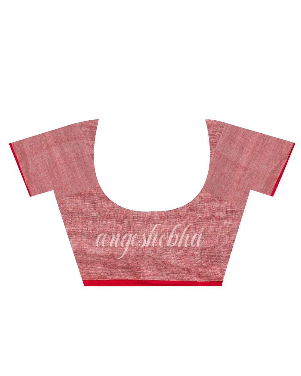 Grey Traditional Handloom Linen Jamdani Saree angoshobha