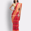 Indian Women Red Tant Cotton Saree angoshobha