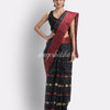Indian women black tant cotton saree angoshobha
