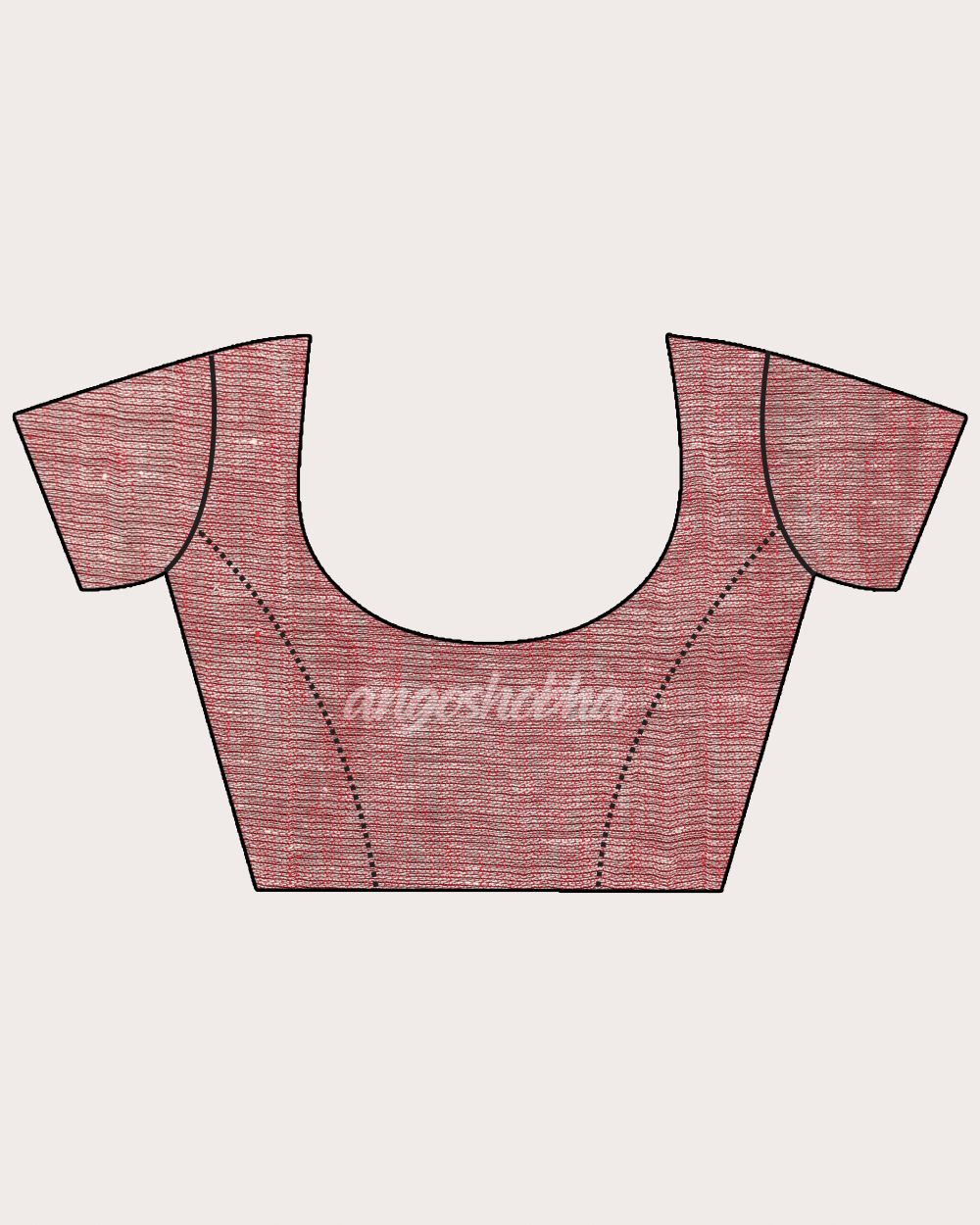 Light Lemon Traditional Handloom Linen Jamdani Saree angoshobha