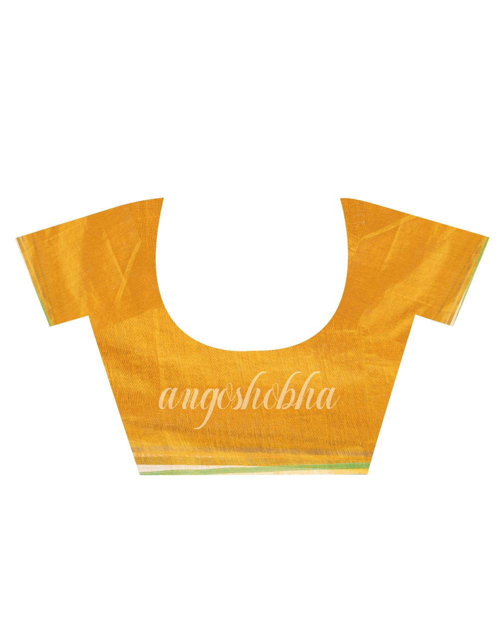 Maroon Mustard Cotton Blend Festive Handloom Saree angoshobha