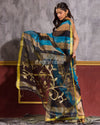 Multicolor Blended Cotton Sequins Jamdani Saree