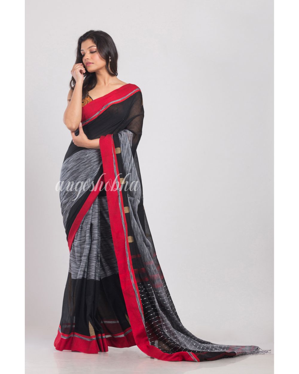 Multicolor Hanloom Cotton Saree angoshobha