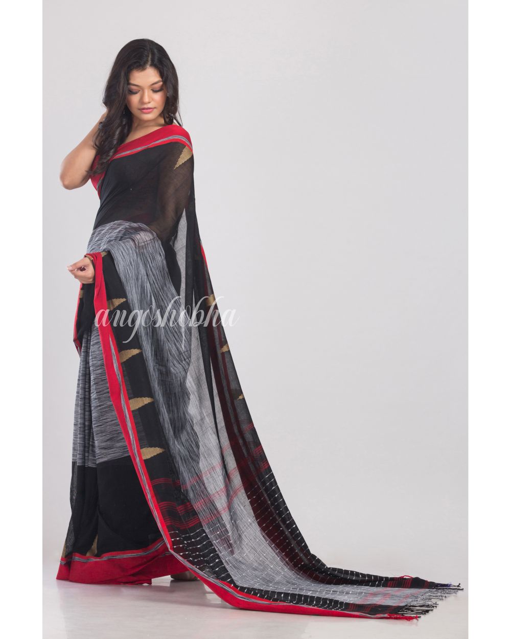 Multicolor Hanloom Cotton Saree angoshobha