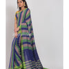 Multicolor handloom Cotton saree angoshobha