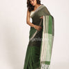 Multicolour Traditional Handloom Linen Saree angoshobha
