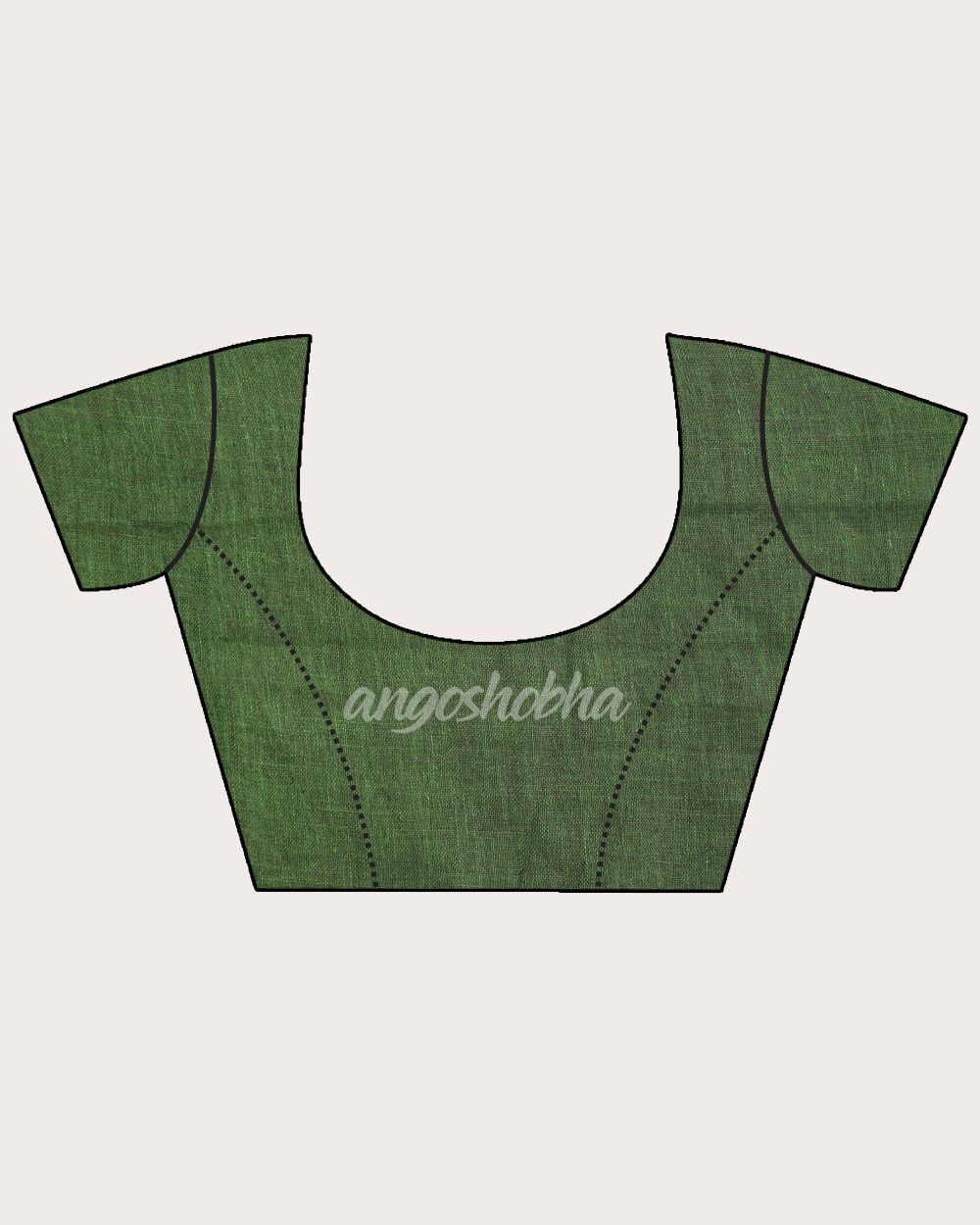 Multicolour Traditional Handloom Linen Saree angoshobha