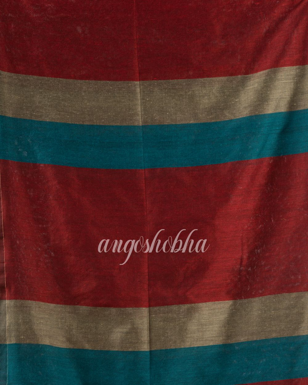 Multicolour handloom bengal cotton saree angoshobha