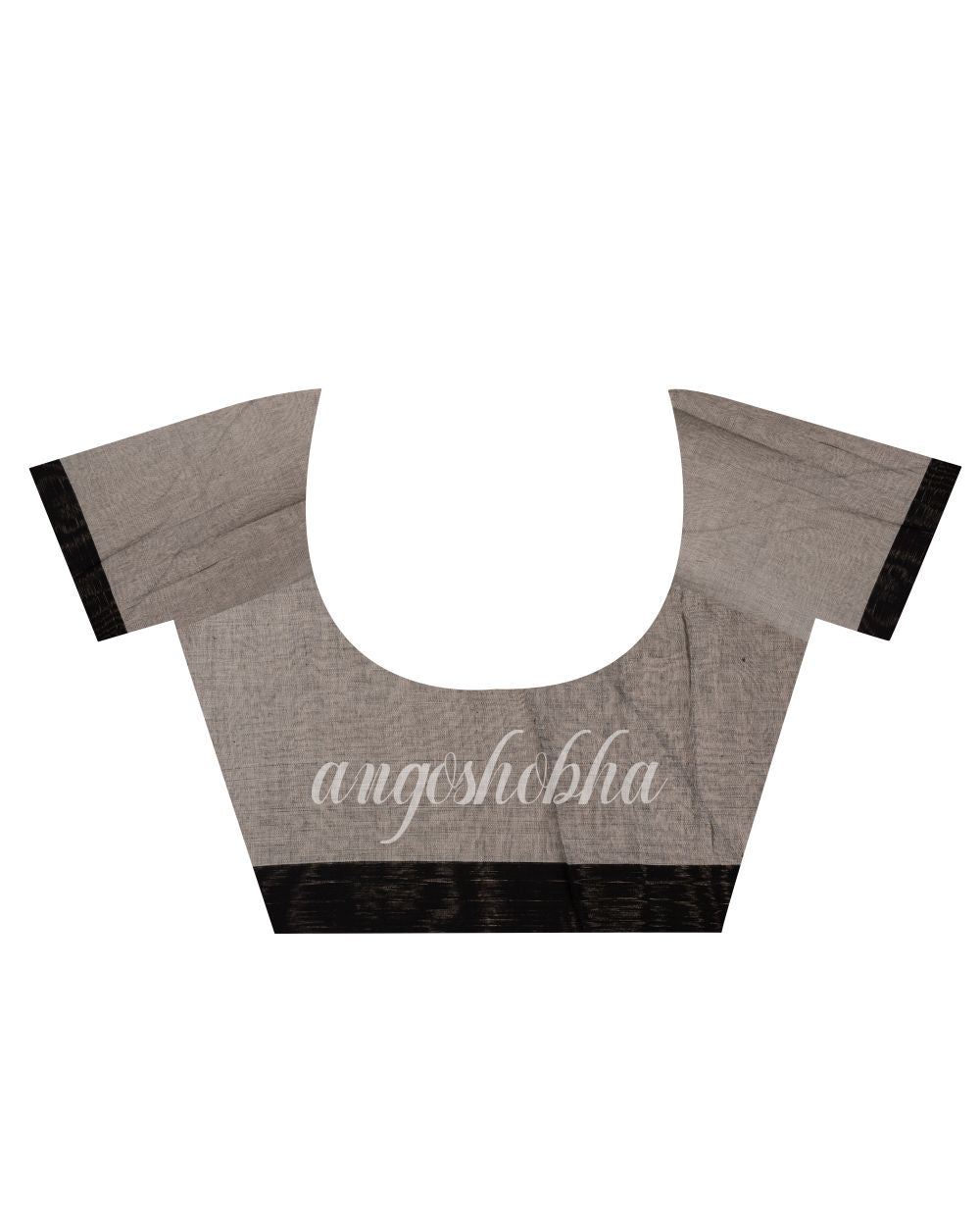 Off White Cotton Tangail Festive Saree angoshobha