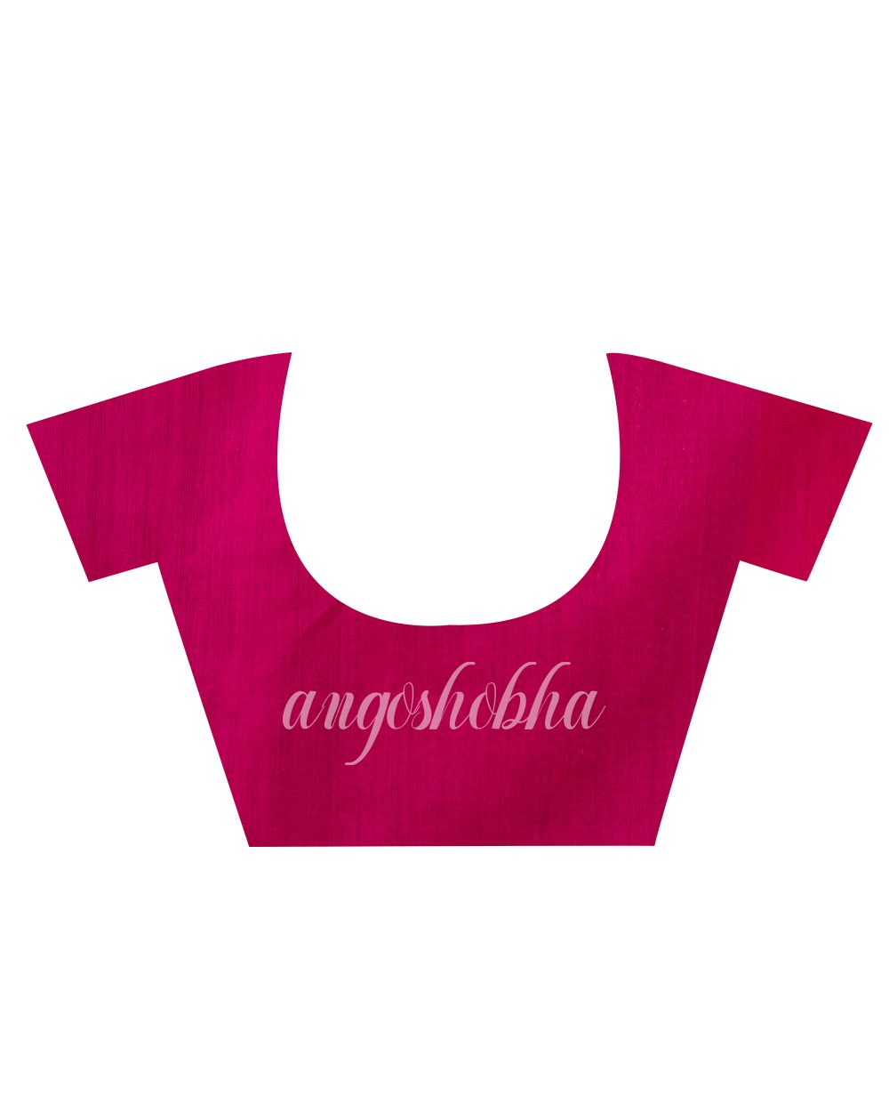 Orange Cotton Blend Traditional Jamdani Saree angoshobha