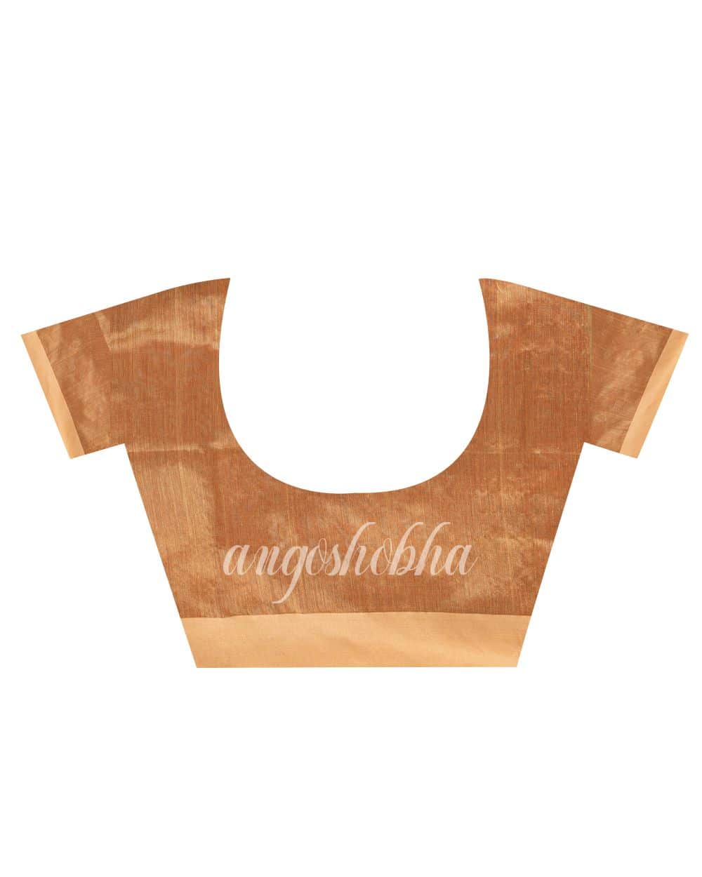 Orange Cotton Blend Traditional Jamdani Saree angoshobha