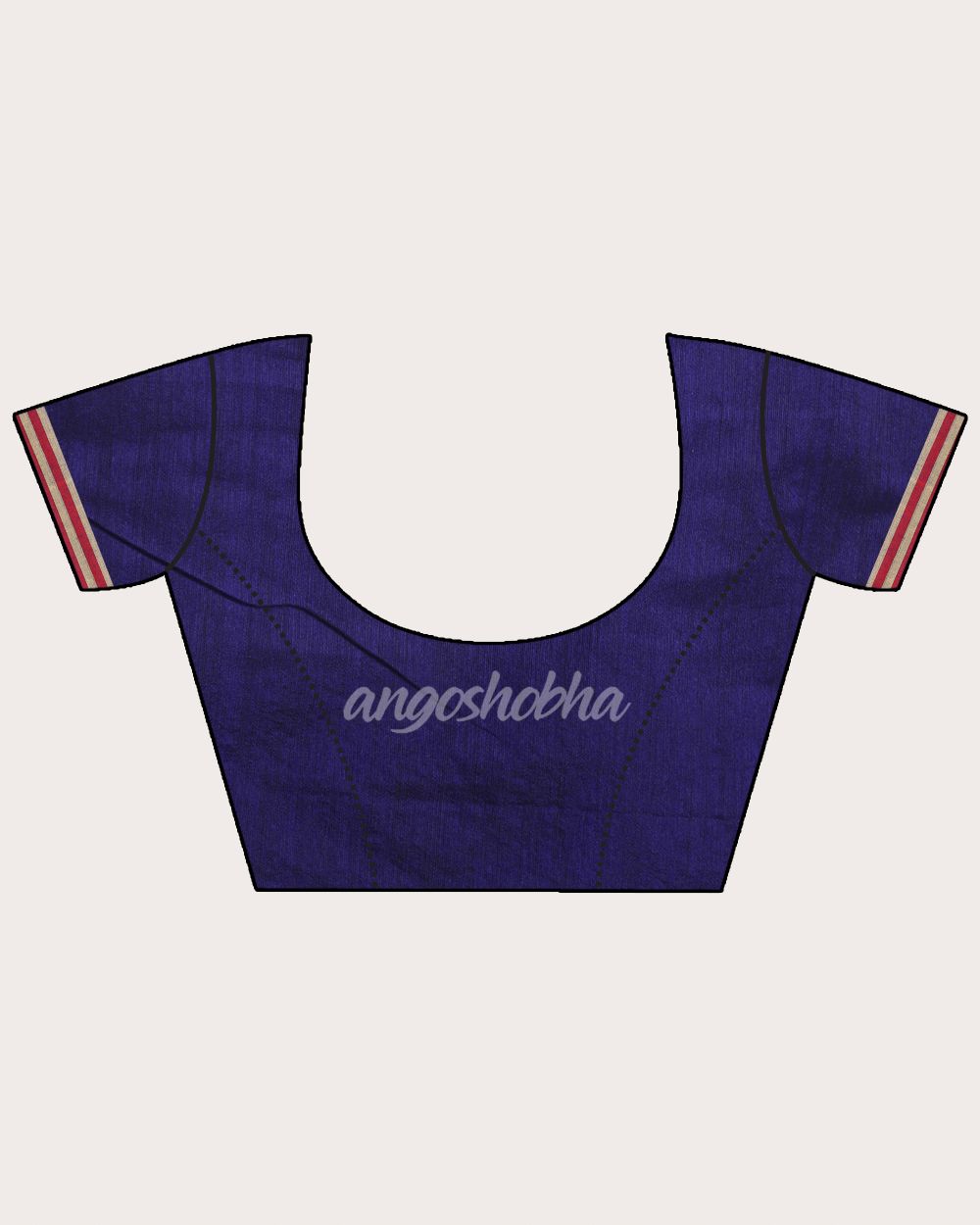 Parrot Green Cotton Blend Handloom Jamdani Saree angoshobha