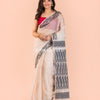 Peach Handwoven Silk Saree angoshobha