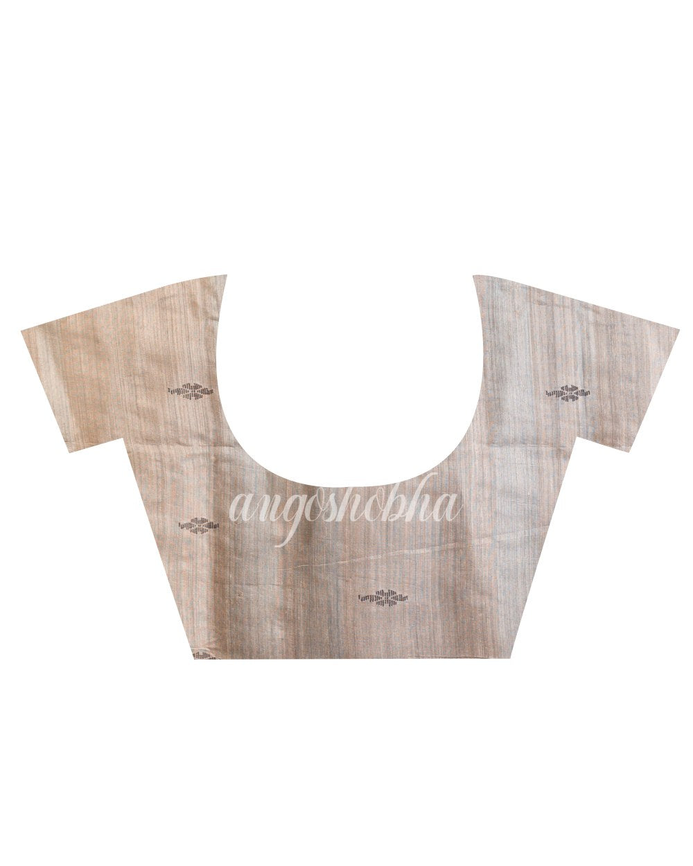 Peach Handwoven Silk Saree angoshobha