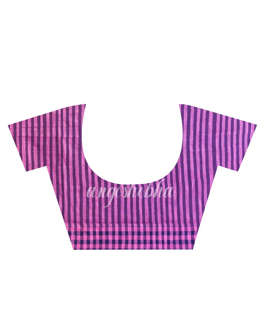 Pink Handwoven Cotton Saree angoshobha