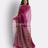 Pink handloom bengal cotton saree angoshobha