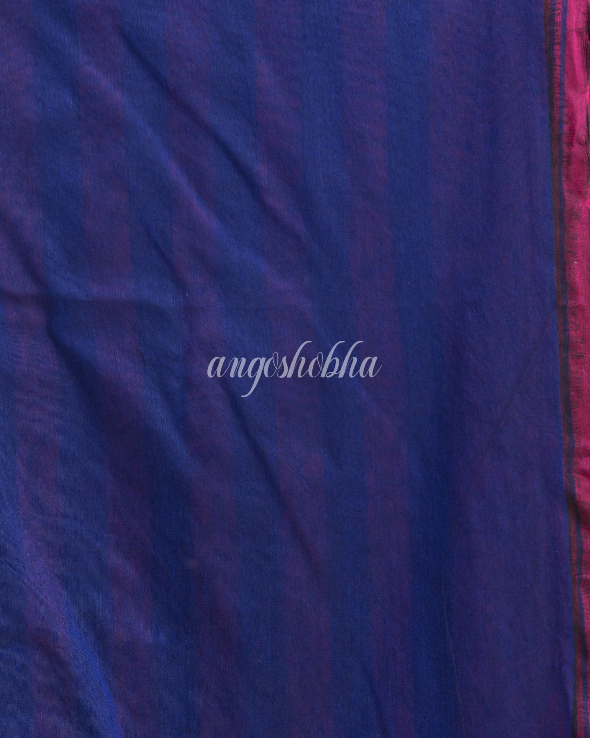 Pink handloom bengal cotton saree angoshobha