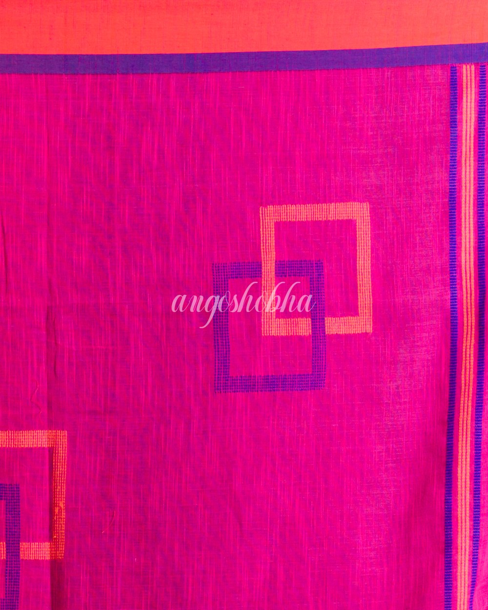 Rani Cotton Jamdani Saree angoshobha