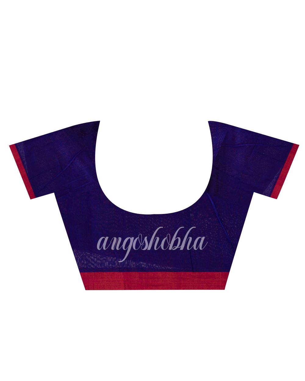 Rani Pink Cotton Blend Festive Jamdani Saree angoshobha