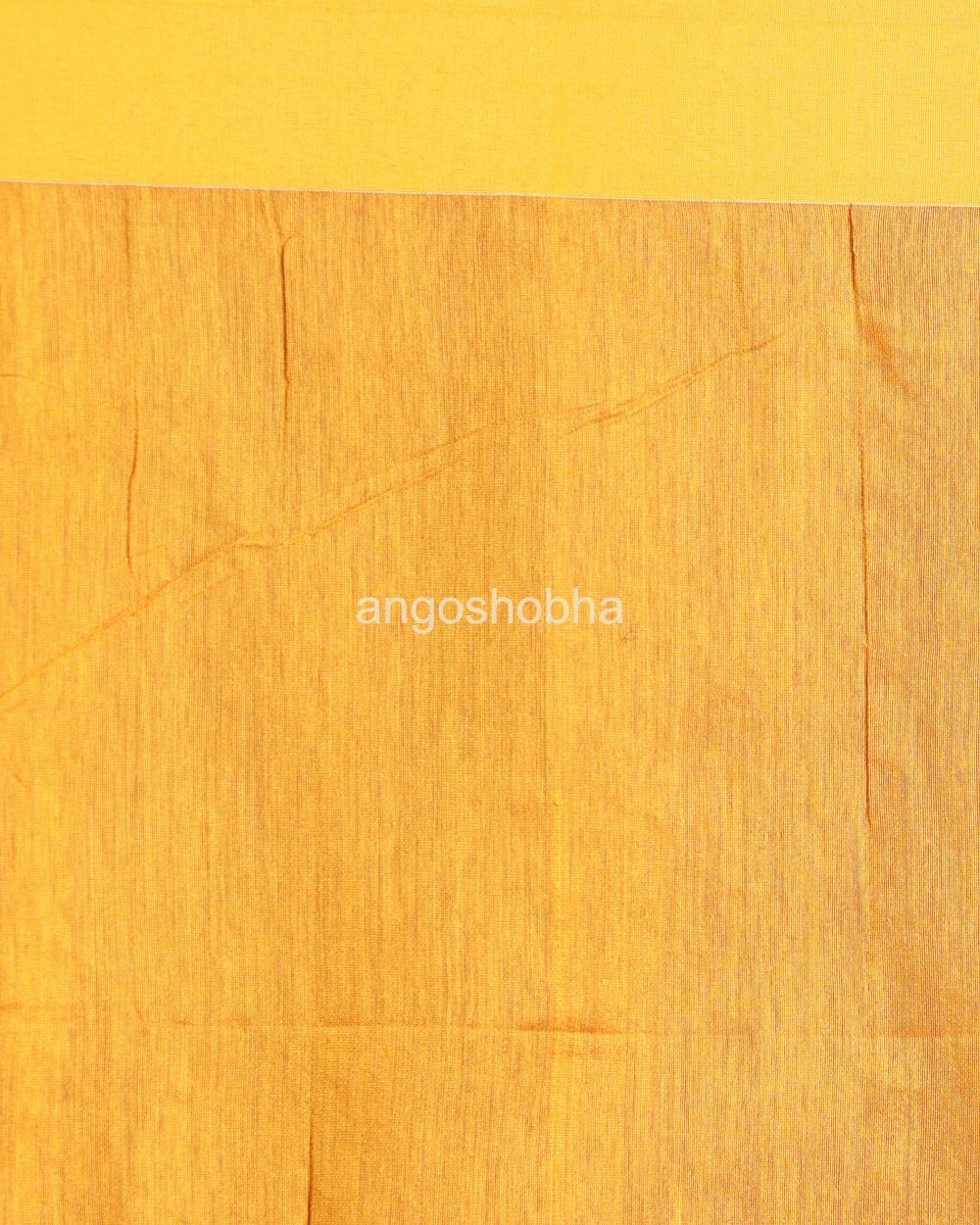 Red Handloom Blended Cotton Saree angoshobha