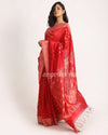Red Handloom Traditional Tangail Matka Silk Saree