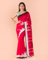Red Handwoven Cotton Saree