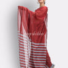 Red handloom bengal cotton saree angoshobha